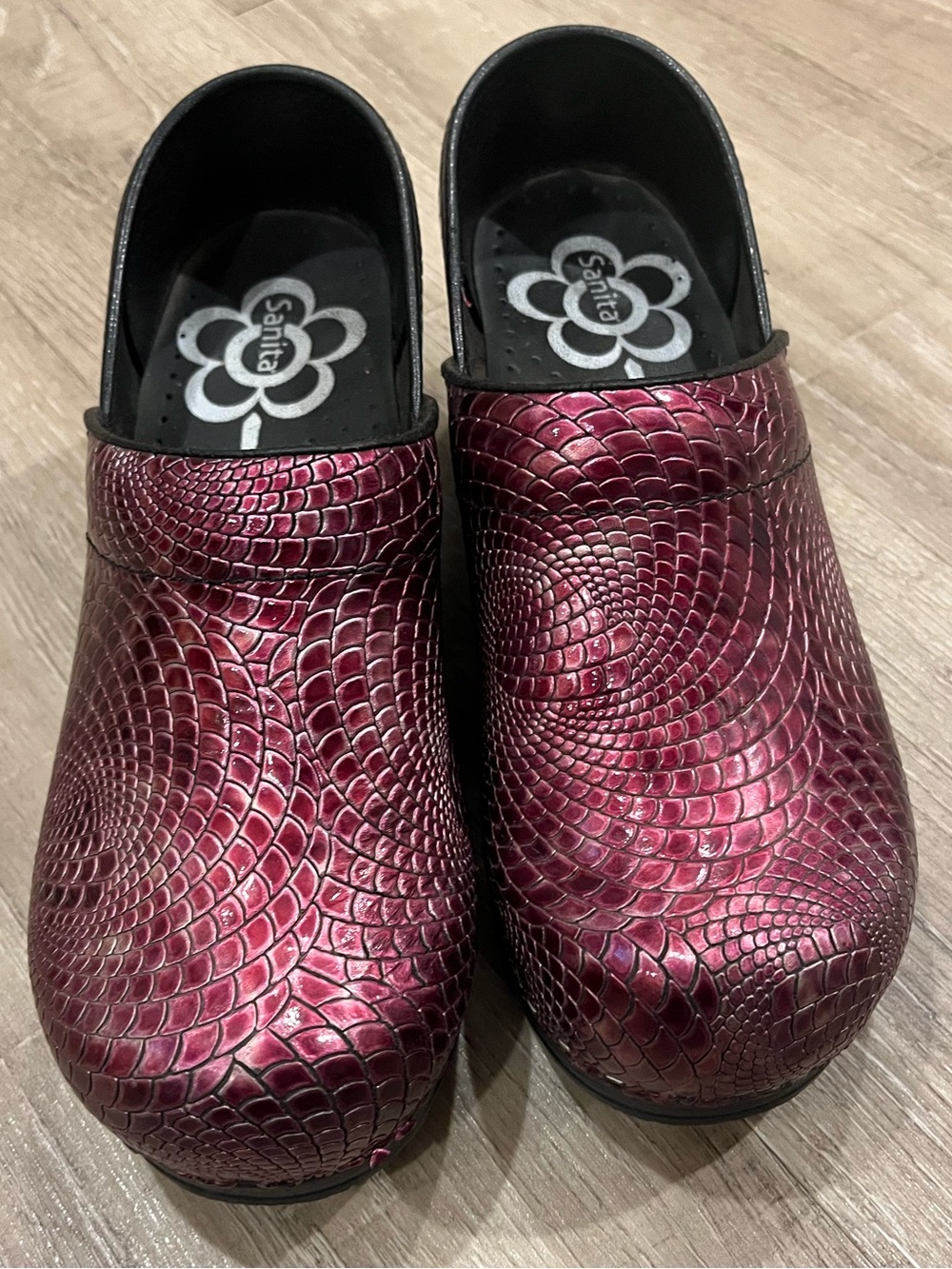 Sanita Pink Slip-On Clogs 37 The Original Danish Clog